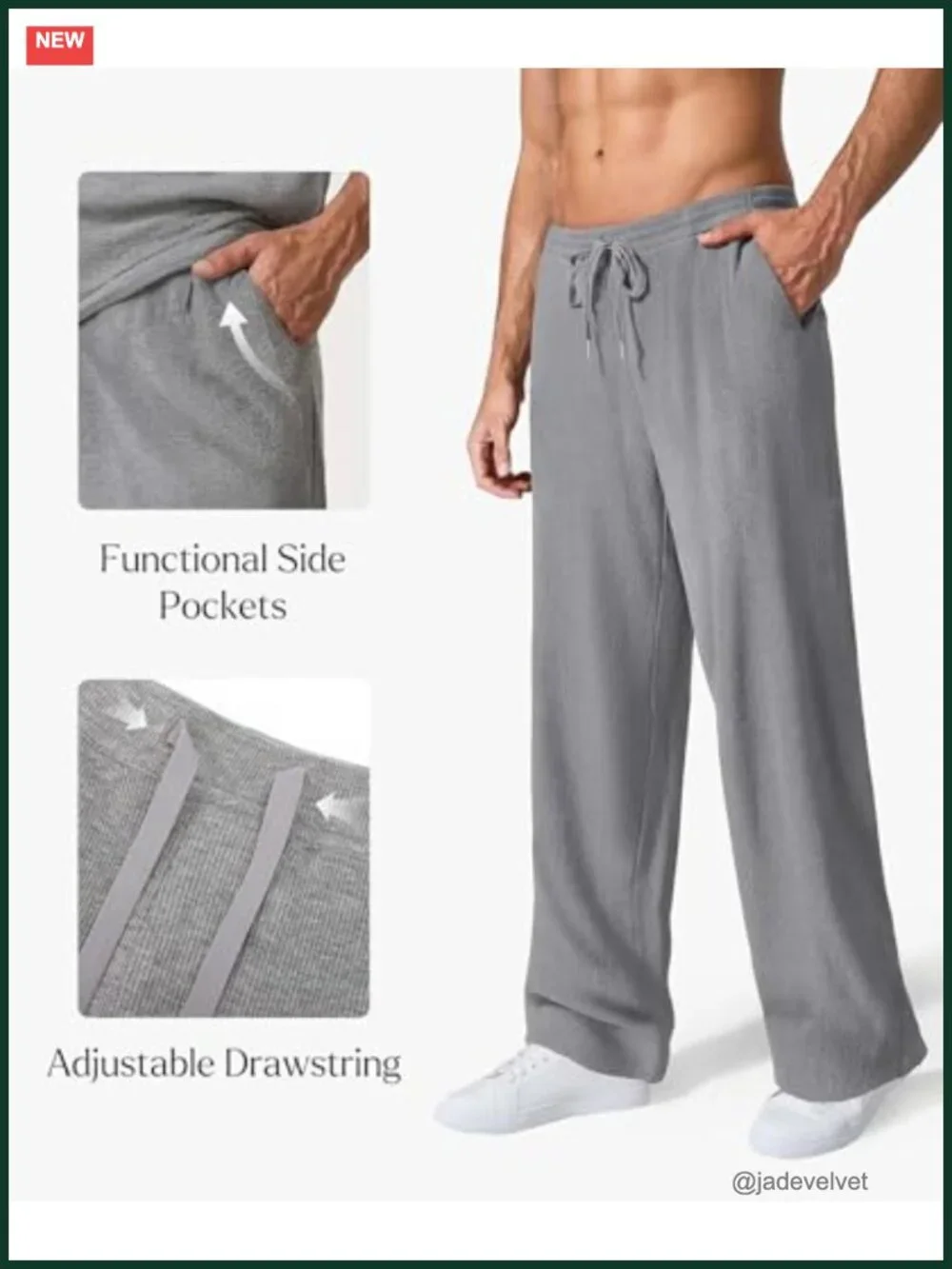 Men's Modal Pajama Set Short Sleeve Crewneck Lounge Set with Pockets
